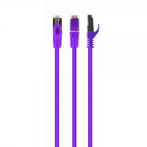 Патч-корд 10м S/FTP Cat 6A CU LSZH violet Cablexpert (PP6A-LSZHCU-V-10M)