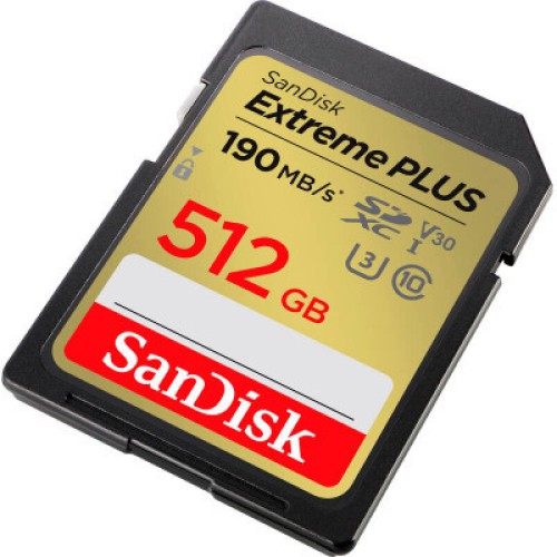 Карта памяти SanDisk 512GB SDXC class 10 UHS-I Extreme Plus (SDSDXWV-512G-GNCIN)