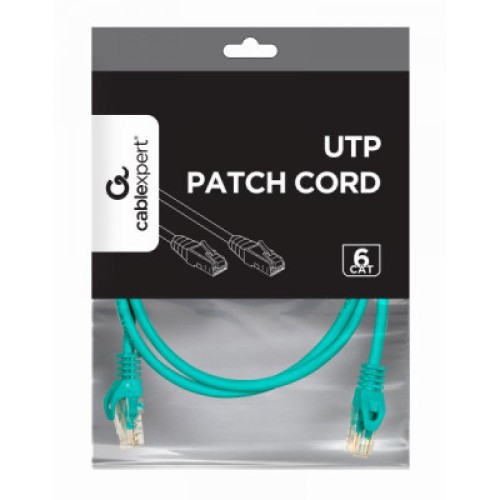Патч-корд 1.5м UTP cat 6 CCA green Cablexpert (PP6U-1.5M/G)