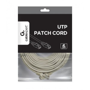 Патч-корд 15м UTP cat 6 CCA gray Cablexpert (PP6U-15M)