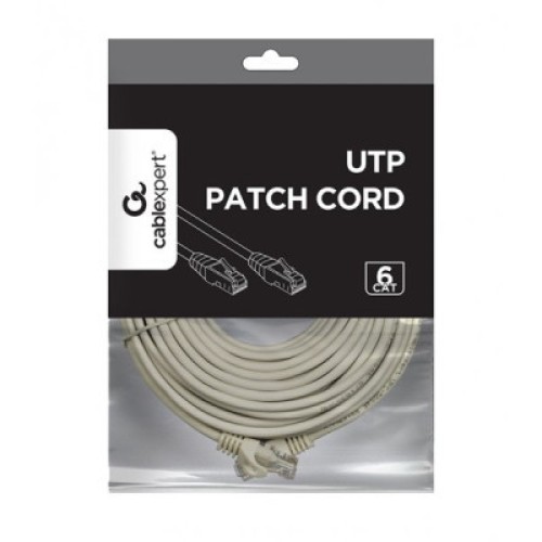 Патч-корд 15м UTP cat 6 CCA gray Cablexpert (PP6U-15M)