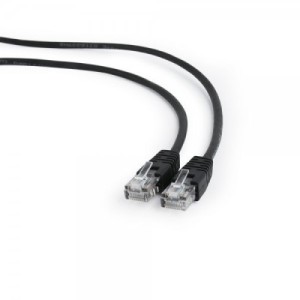 Патч-корд 10м UTP cat 5e CCA black Cablexpert (PP12-10M/BK)