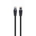 Патч-корд 10м UTP cat 5e CCA black Cablexpert (PP12-10M/BK)