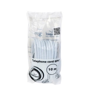 Патч-корд телефонный 10м RJ11 (6P4C) Cablexpert (TC6P4C-10M)