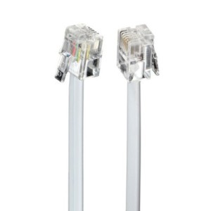 Патч-корд телефонный 10м RJ11 (6P4C) Cablexpert (TC6P4C-10M)