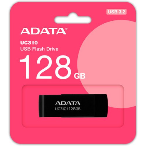 USB флеш накопитель ADATA 128GB UC310 USB 3.2 Black (UC310-128G-RBK)