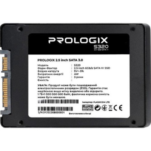 Накопитель SSD 2.5" 960GB Prologix (PRO960GS320)