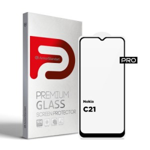 Стекло защитное Armorstandart Pro Nokia C21 Black (ARM70431)