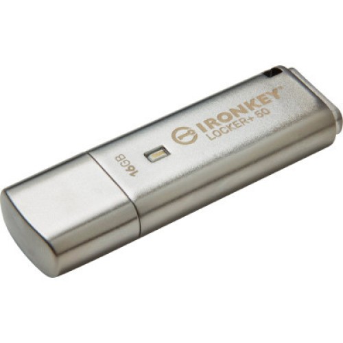 USB флеш накопитель Kingston 16GB IronKey Locker Plus 50 AES Encrypted USB 3.2 (IKLP50/16GB)