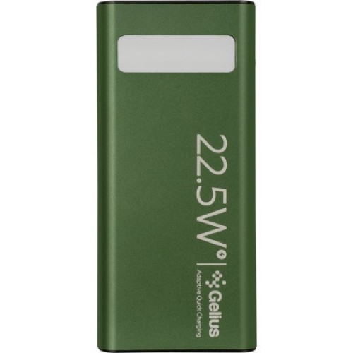 Батарея универсальная Gelius Lightstone GP-PB300 30000mAh QC+PD (22.5W) Green (00000090465)