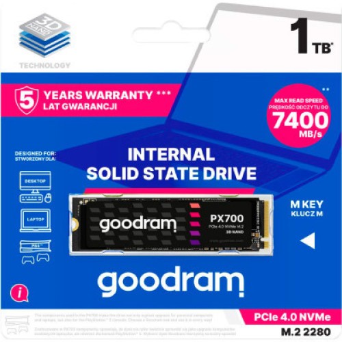 Накопитель SSD M.2 2280 4TB Goodram (SSDPR-PX700-04T-80)