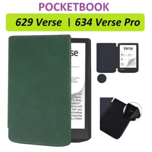Чехол для электронной книги BeCover Smart Case PocketBook 629 Verse / 634 Verse Pro 6" Dark Green (710453)