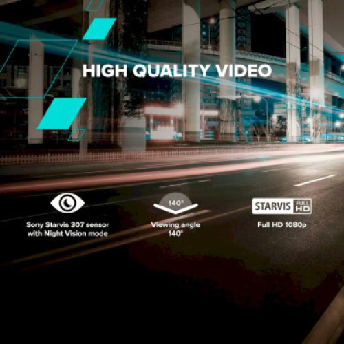 Видеорегистратор Canyon DVR10 FullHD 1080p Wi-Fi Black (CND-DVR10)