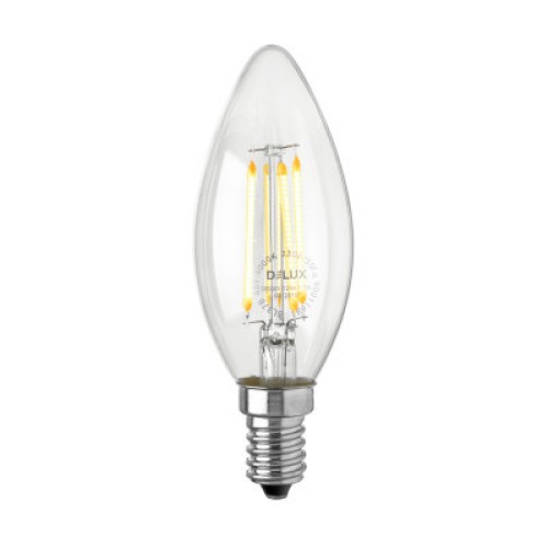 Лампочка Delux BL37B 4 Вт 4000K 220В E14 filament 3шт (90016735)