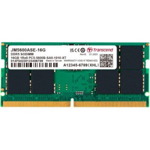Модуль пам'яті для ноутбука SoDIMM DDR5 16GB 5600 MHz JetRam Transcend (JM5600ASE-16G)