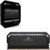 Модуль памяти для компьютера DDR5 32GB (2x16GB) 6000 MHz Dominator Platinum RGB Black Corsair (CMT32GX5M2E6000C36)