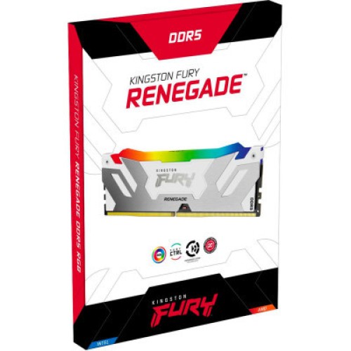 Модуль памяти для компьютера DDR5 32GB 6400 MHz Renegade RGB White Kingston Fury (ex.HyperX) (KF564C32RWA-32) Модуль памяти для компьютера DDR5 32GB 6400 MHz Renegade RGB White Kingston Fury (ex.HyperX) (KF564C32RWA-32)