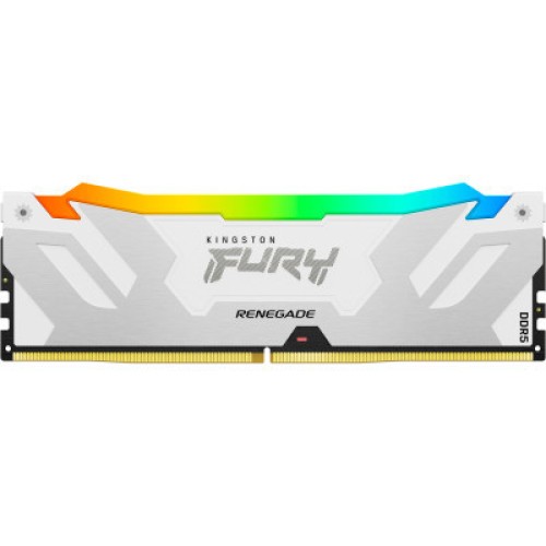 Модуль памяти для компьютера DDR5 32GB 6400 MHz Renegade RGB White Kingston Fury (ex.HyperX) (KF564C32RWA-32) Модуль памяти для компьютера DDR5 32GB 6400 MHz Renegade RGB White Kingston Fury (ex.HyperX) (KF564C32RWA-32)