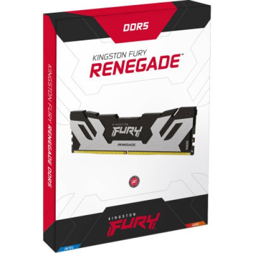 Модуль памяти для компьютера DDR5 32GB 6400 MHz Renegade Silver XMP Kingston Fury (ex.HyperX) (KF564C32RS-32) Модуль памяти для компьютера DDR5 32GB 6400 MHz Renegade Silver XMP Kingston Fury (ex.HyperX) (KF564C32RS-32)