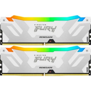 Модуль памяти для компьютера DDR5 32GB (2x16GB) 7200 MHz Renegade RGB White XMP Kingston Fury (ex.HyperX) (KF572C38RWAK2-32)