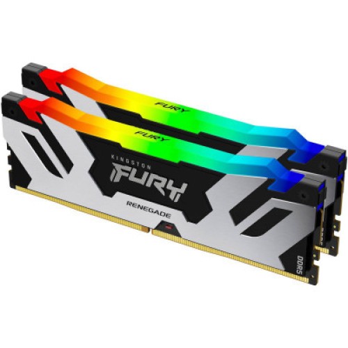 Модуль памяти для компьютера DDR5 64GB (2x32GB) 6400 MHz Renegade RGB XMP Kingston Fury (ex.HyperX) (KF564C32RSAK2-64)