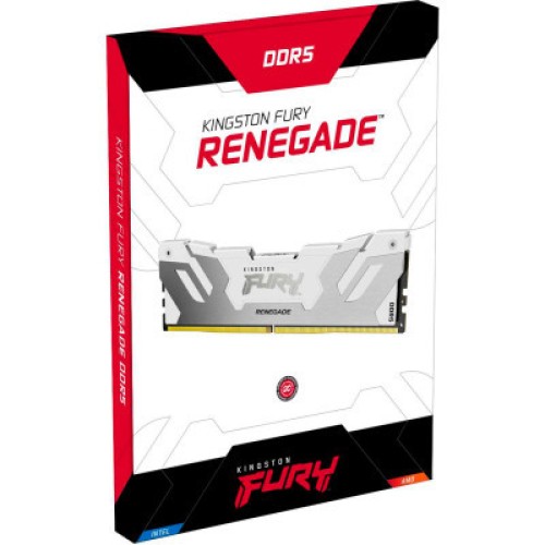 Модуль памяти для компьютера DDR5 16GB 6800 MHz Renegade White XMP Kingston Fury (ex.HyperX) (KF568C36RW-16)