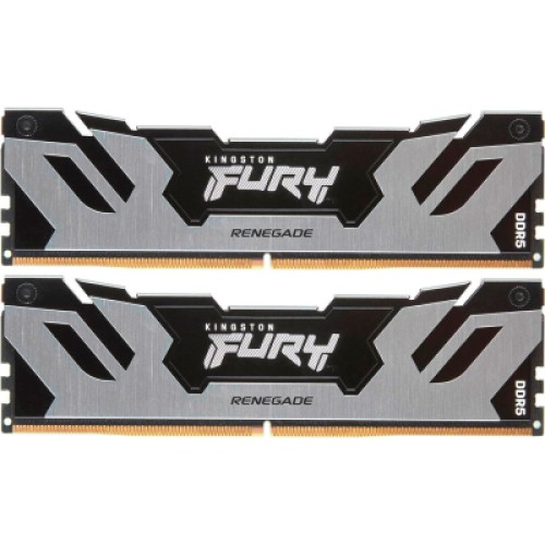 Модуль памяти для компьютера DDR5 32GB (2x16GB) 8000 MHz Renegade Silver XMP Kingston Fury (ex.HyperX) (KF580C38RSK2-32)