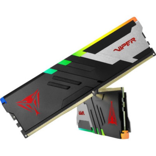 Модуль памяти для компьютера DDR5 32GB (2x16GB) 6400 MHz Viper Venom RGB Patriot (PVVR532G640C32K)
