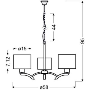 Люстра Candellux DRAGA (33-04208)
