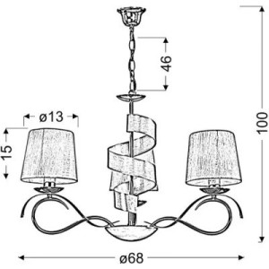 Люстра Candellux DENIS (33-23421)