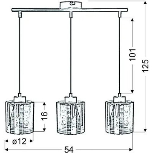 Люстра Candellux COX (33-59369)