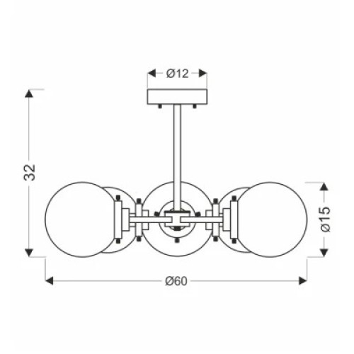 Люстра Candellux Lens (35-01306)