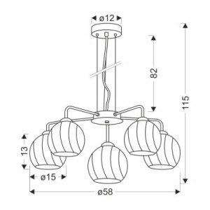 Люстра Candellux LARIX (35-23841)