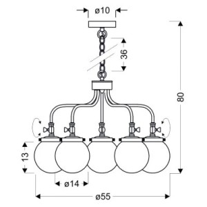 Люстра Candellux BALLET (35-70876)