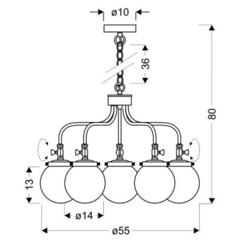 Люстра Candellux BALLET (35-70876)