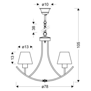 Люстра Candellux LONDON (36-38845)