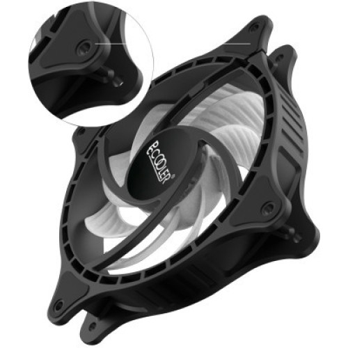 Кулер для корпуса PcCooler FX 120 ARGB BK 3in1