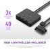 Кулер для корпуса NZXT F140RGB Duo (RF-D14SF-B1)