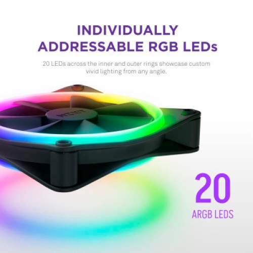 Кулер для корпуса NZXT F140RGB Duo (RF-D14DF-B1)
