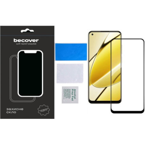 Стекло защитное BeCover Realme 11 4G Black (710510)