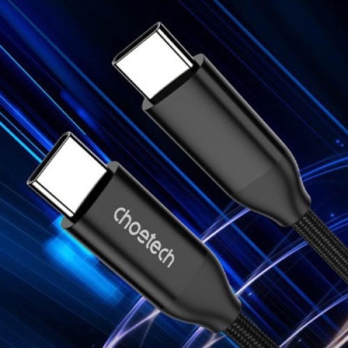 Дата кабель USB-С to USB-С 1.0m 240W USB2.0 Choetech (XCC-1035-BK)