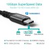 Дата кабель USB-С to USB-С 2.0m 100W 4K60Hz USB3.1 GEN2 Choetech (XCC-1007-V2-BK)