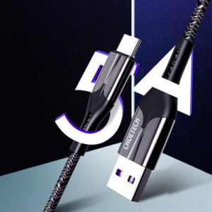 Дата кабель USB 2.0 AM to Type-C 1.2m 5A Choetech (AC0013-BK)
