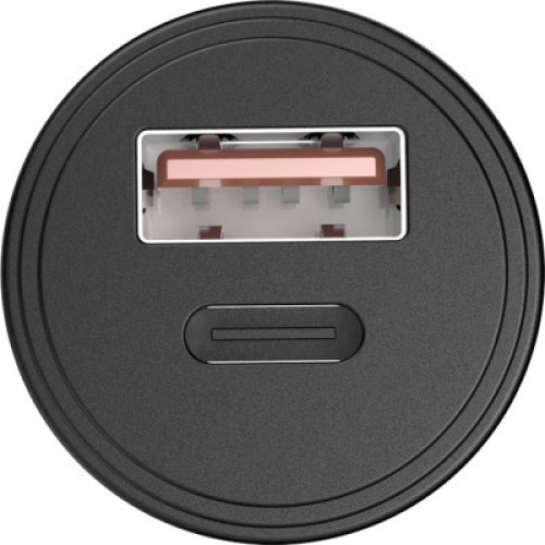 Зарядное устройство Choetech Car USB-A/USB-C 30W QC3.0/PD (TC0006-V2-BK)