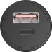 Зарядное устройство Choetech Car USB-A/USB-C 30W QC3.0/PD (TC0006-V2-BK)
