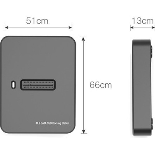 Док-станция для накопителей Gembird USB Type-C M.2 SATA NVME SSD (DD-U3M2)
