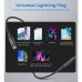 Переходник USB-C to jack 3.5mm stereo audio (CDLA) 2.0m Choetech (AUX008-BK)