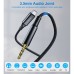 Переходник USB-C to jack 3.5mm stereo audio (CDLA) 2.0m Choetech (AUX008-BK)