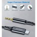 Переходник USB-C to jack 3.5mm stereo audio (CDLA) 2.0m Choetech (AUX008-BK)