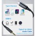 Переходник USB-C to jack 3.5mm stereo audio (CDLA) 2.0m Choetech (AUX008-BK)
